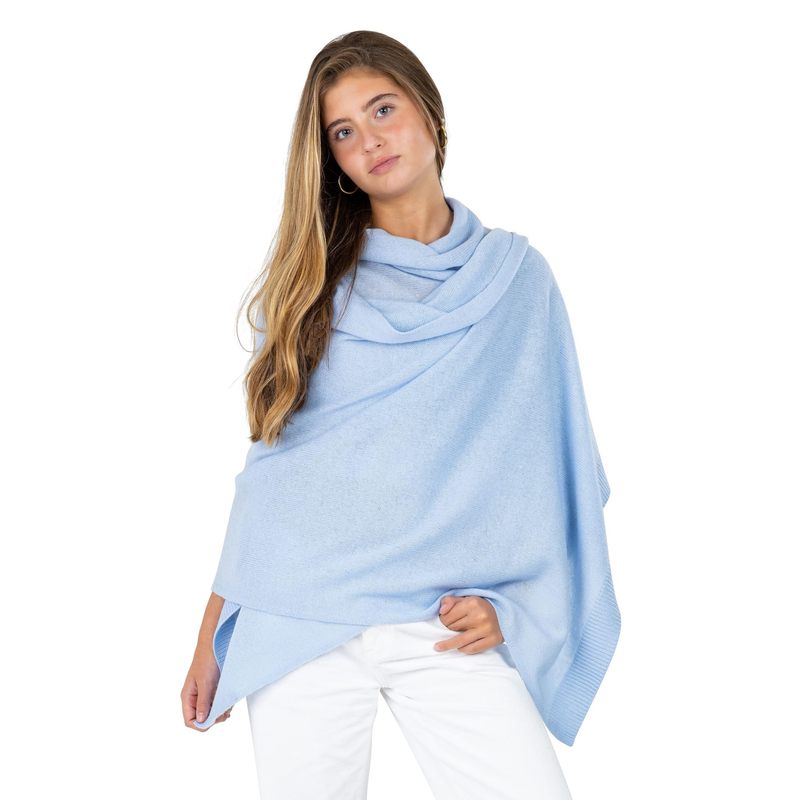 Velanio Cashmere Luxury Knitted Wrap Travel Shawl Scarf, Pashmina Stole, All-Season Scarf for Women Cashmere Wool Blend