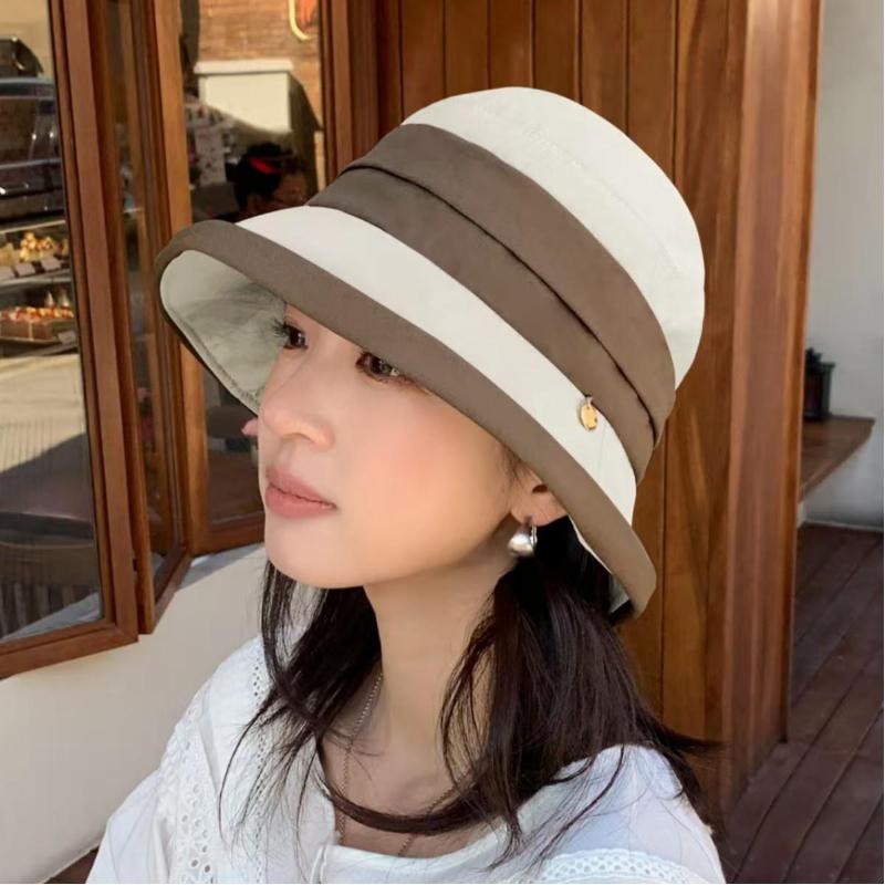 1pc 1pcs Foldable Pleated Basin Hat - Breathable Suitable for Spring\u002FAutumn, Machine Washable Suitable for Casual Wear, Parties & Outdoor Activities, Modern Street Style Collapsible Hat for Travel, Festivals, Daily Use