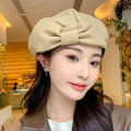 1pc Classic Style Beret with Buckle Closure for Women | Breathable Winter Wear | Wedding And Special Occasion | Anime Theme