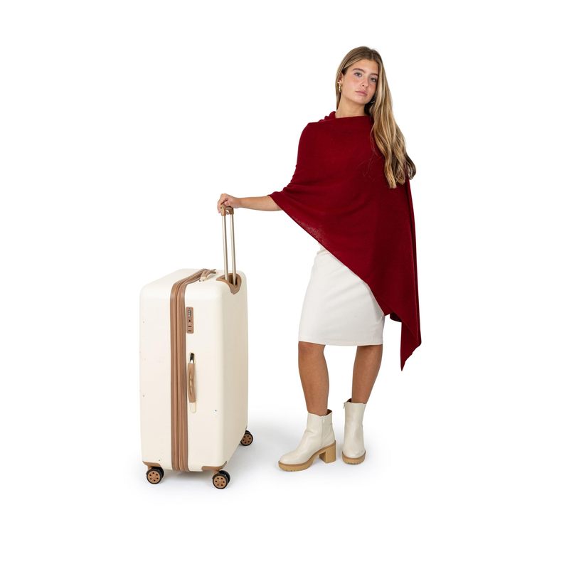 Velanio Cashmere Luxury Knitted Wrap Travel Shawl Scarf, Pashmina Stole, All-Season Scarf for Women Cashmere Wool Blend