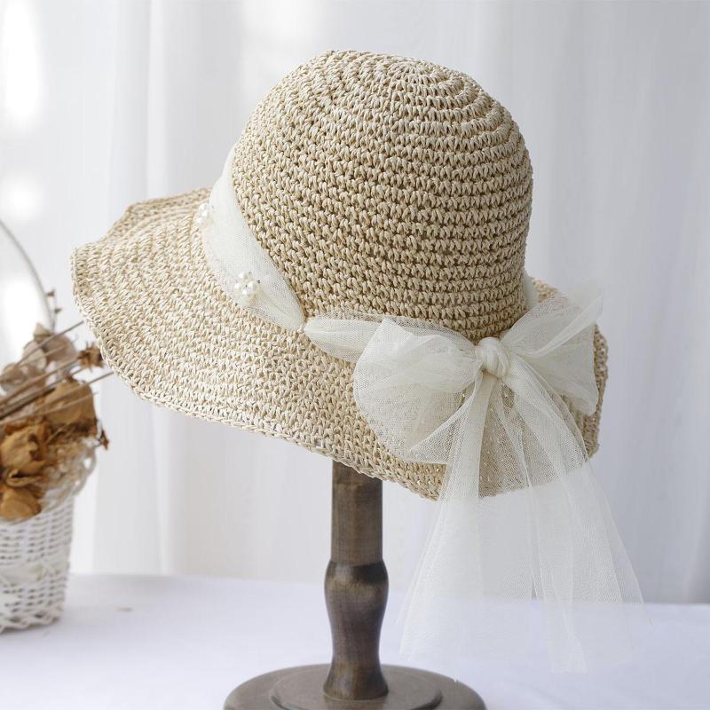 1pc Women' Straw Hat Braided Cane Fitted Breathable Wide-Brimmed Suitable for Wedding Beach Vacation, Spring Wedding Accessory, Seaside Outfits, Braided Cane Design for Special Occasions & Casual Attire