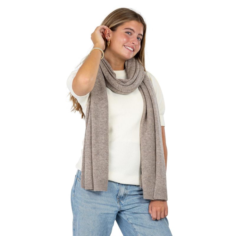 Velanio Cashmere Luxury Knitted Wrap Travel Shawl Scarf, Pashmina Stole, All-Season Scarf for Women Cashmere Wool Blend