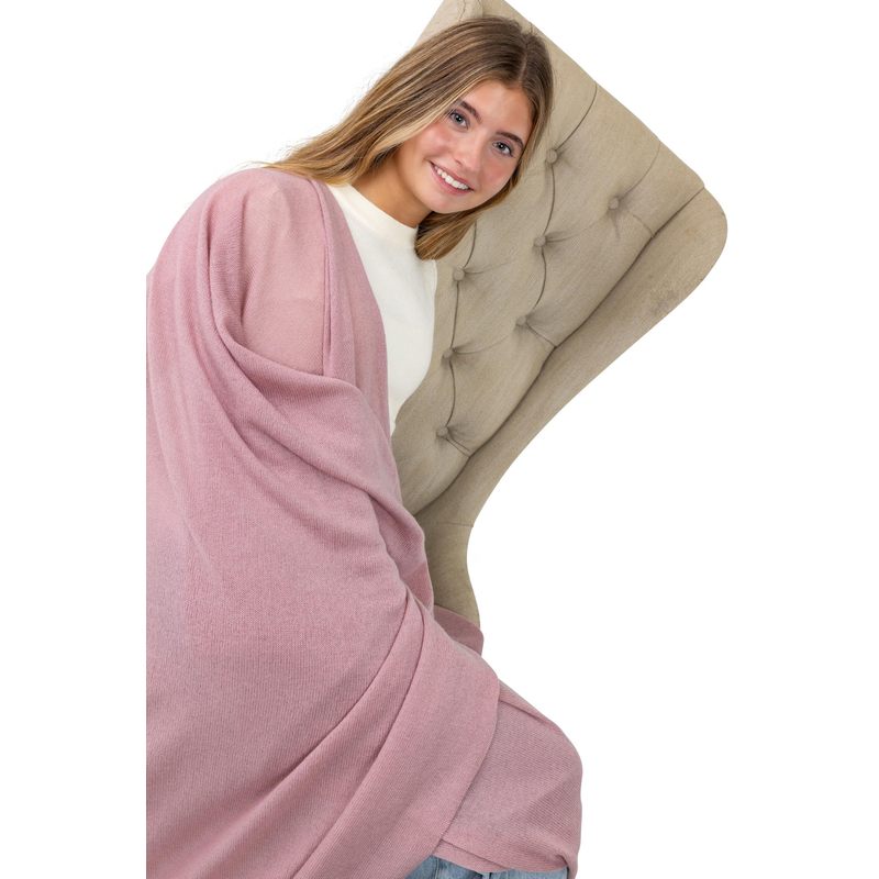 Velanio Cashmere Luxury Knitted Wrap Travel Shawl Scarf, Pashmina Stole, All-Season Scarf for Women Cashmere Wool Blend