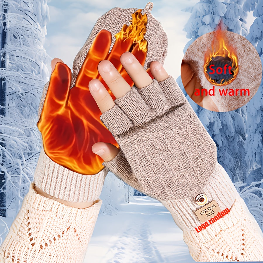 Unisex Gloves, Winter Warm Touchscreen Gloves, Skin-friendly Thick Lining Design, Elastic Cuff, One Size Fits All, Suitable for Outdoor Wear, Perfect for Outdoor Leisure and as Gifts for Christmas, Halloween, Thanksgiving, and Valentine's Day