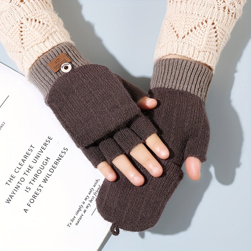 Unisex Gloves, Winter Warm Touchscreen Gloves, Skin-friendly Thick Lining Design, Elastic Cuff, One Size Fits All, Suitable for Outdoor Wear, Perfect for Outdoor Leisure and as Gifts for Christmas, Halloween, Thanksgiving, and Valentine's Day