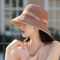 1pc Vintage Stylish Sun-Protective Bucket Hat with Drawstring Closure for Women | Spring\u002FSummer Wear | Birthday Gift | Outdoor Travel & Beach Use