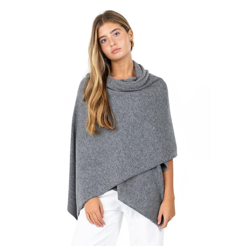 Velanio Cashmere Luxury Knitted Wrap Travel Shawl Scarf, Pashmina Stole, All-Season Scarf for Women Cashmere Wool Blend