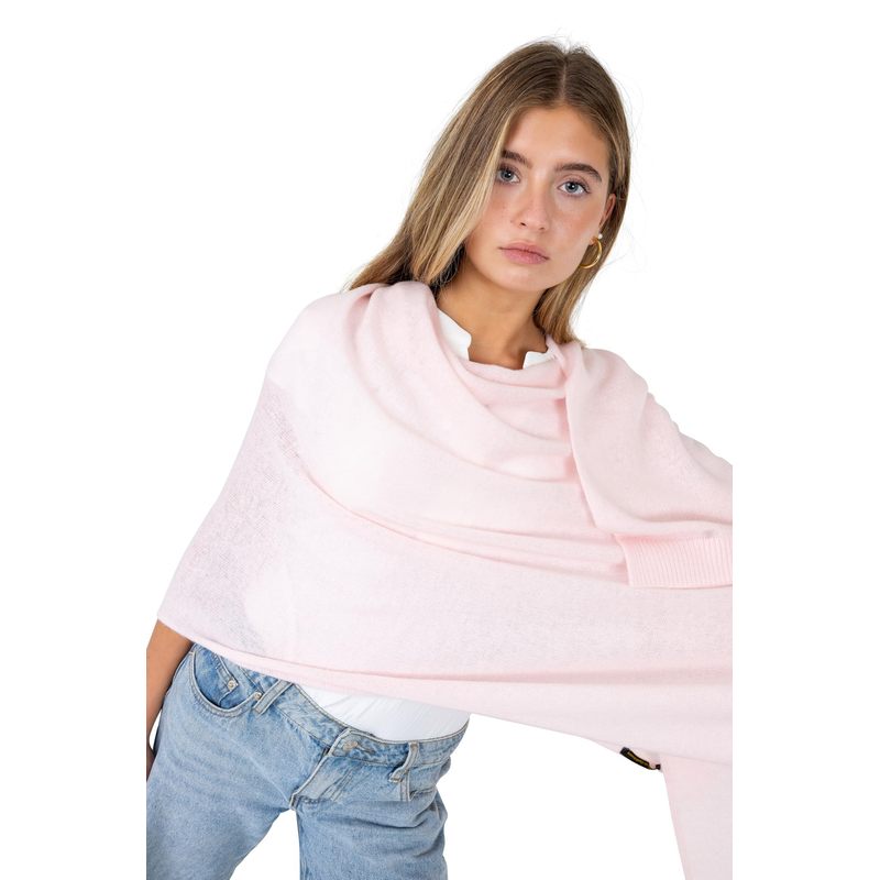 Velanio Cashmere Luxury Knitted Wrap Travel Shawl Scarf, Pashmina Stole, All-Season Scarf for Women Cashmere Wool Blend
