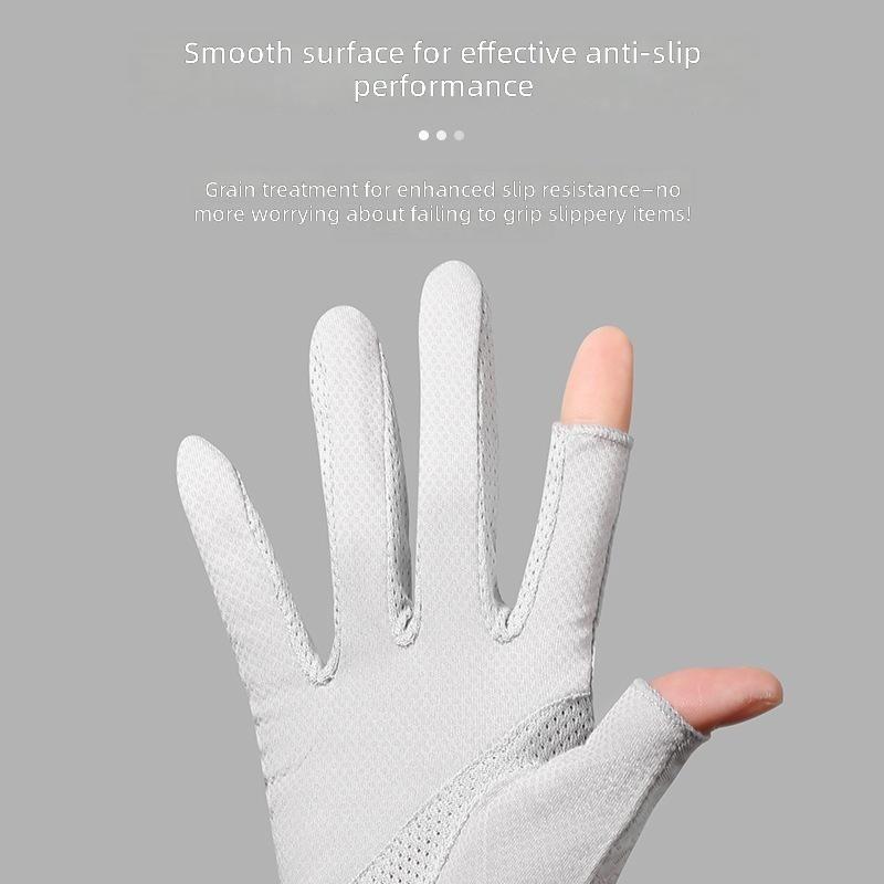 1pc 1pcs Summer Ice Thin Lace Touchscreen Gloves - Suitable for Riding, Driving & Outdoor Activities,, Breathable for Smartphone Use, Hand Washable for Motorcycling,, Casual Wear (No for Hot Weather)