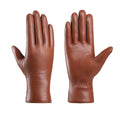 Women'S Warm Gloves Made of First Layer Lambskin with a Wool Lining