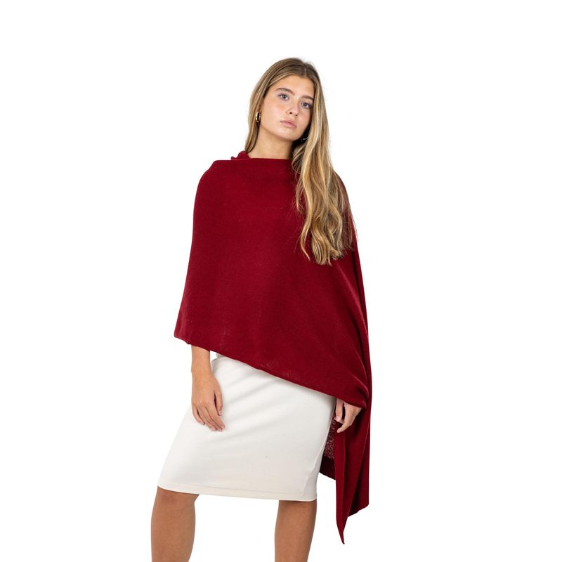Velanio Cashmere Luxury Knitted Wrap Travel Shawl Scarf, Pashmina Stole, All-Season Scarf for Women Cashmere Wool Blend